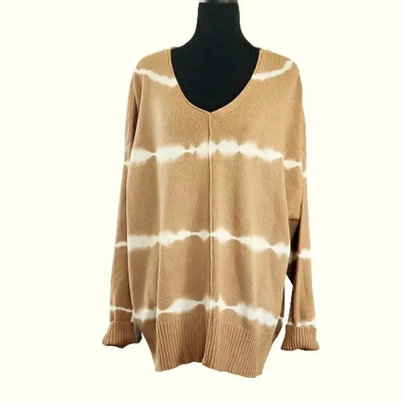 New Boho 3XL Soft Stretch Knit Cotton Pullover Festival Tunic Sweater - Picture 3 of 8